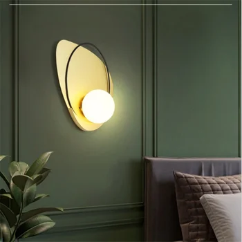 12 W модерен Скандинавски креативен стенен стъклен лампа, коридор, спалня, нощно шкафче дневна светлина самоличността на хотел с декоративни лампи