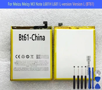 BT61 (led) Батерия За Meizu Meizy M3 Note L681H L681 L-версия L Ремонт на част от Оригиналната Капацитет Батерии за телефони