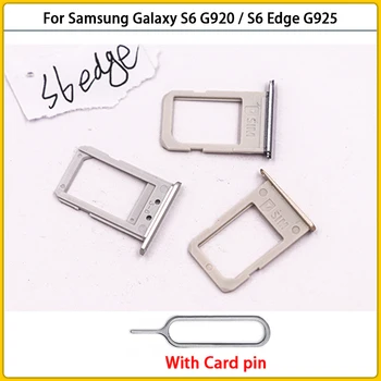 За Samsung Galaxy S6/S6 edge /S6 edge Plus Корпус Адаптер за SIM-карти и притежателя на тавата за карти Micro SD карта с ПИН-код карта