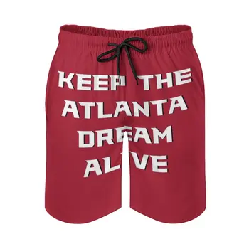 Keep The Dream Alive-Футболен Дизайн, Нови Мъжки къси Панталони за плуване, бързо съхнещи плажни хавлии за плаж, бански костюми, Модни волейболни шорти, Футбол NFL