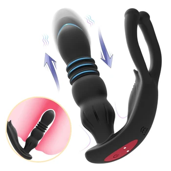 Анален вибратор G-spot безжично дистанционно управление секс-играчка женски хип анален вибратор простатата масажор мъжки хип щекер