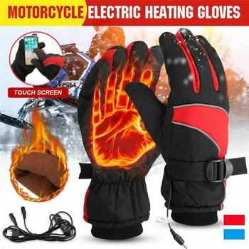 Външни Електрически Акумулаторни Ветроупорен Мотоциклетни Ръкавици Ръкавици С Подгряване За Затопляне На Ръцете Велосипедни Ръкавици